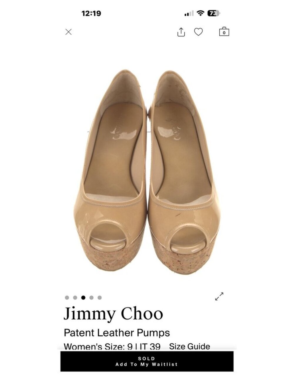 Jimmy Choo patent leather pumps